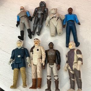 Lot 1980-1983 LFL Star Wars figures Ewok hoth dengar rebel hans zuckess lando